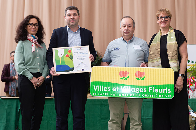 Remise des prix 2023 Villes et Villages Fleuris en Saône-et-Loire 