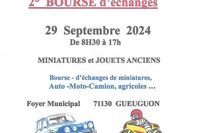 2 éme Bourse D'échanges , miniatures jouets anciens ,Auto-Moto-Camion Agricole......