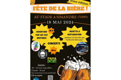 Fête de la bière Simandrine 2ème édition Du 18 au 24 mai 2024