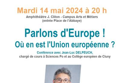Conférence "Parlons d'Europe ! Où en est l'Union européenne ? "